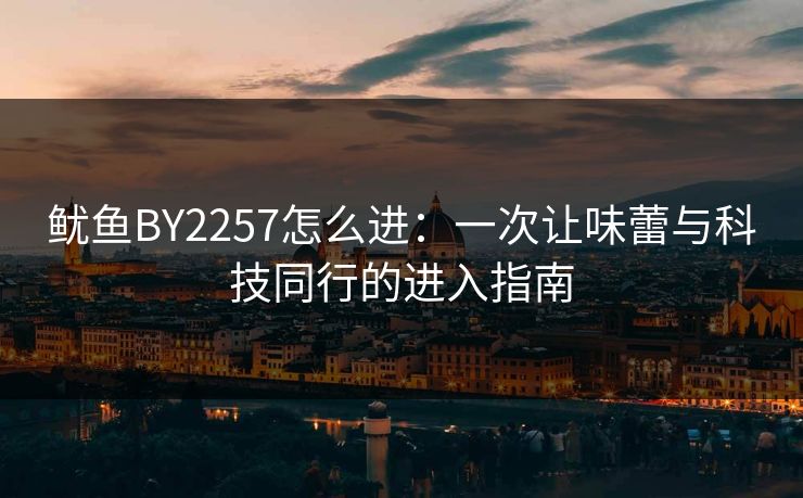 鱿鱼BY2257怎么进:一次让味蕾与科技同行的进入指南 鱿鱼BY2257怎么进:一次让味蕾与科技同行的进入指南